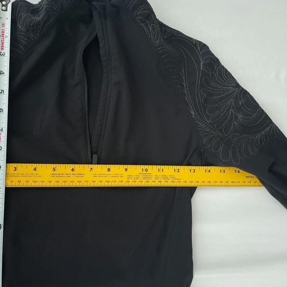 Lululemon Toasty Tech 1/2 Zip Pocket Hi-Neck Activewear Longsleeve Black Women 4